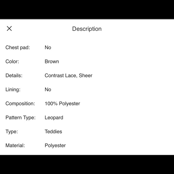 🌺NEW LEOPARD FLORAL LACE TEDDY BODYSUIT LI… - Picture 6 of 8